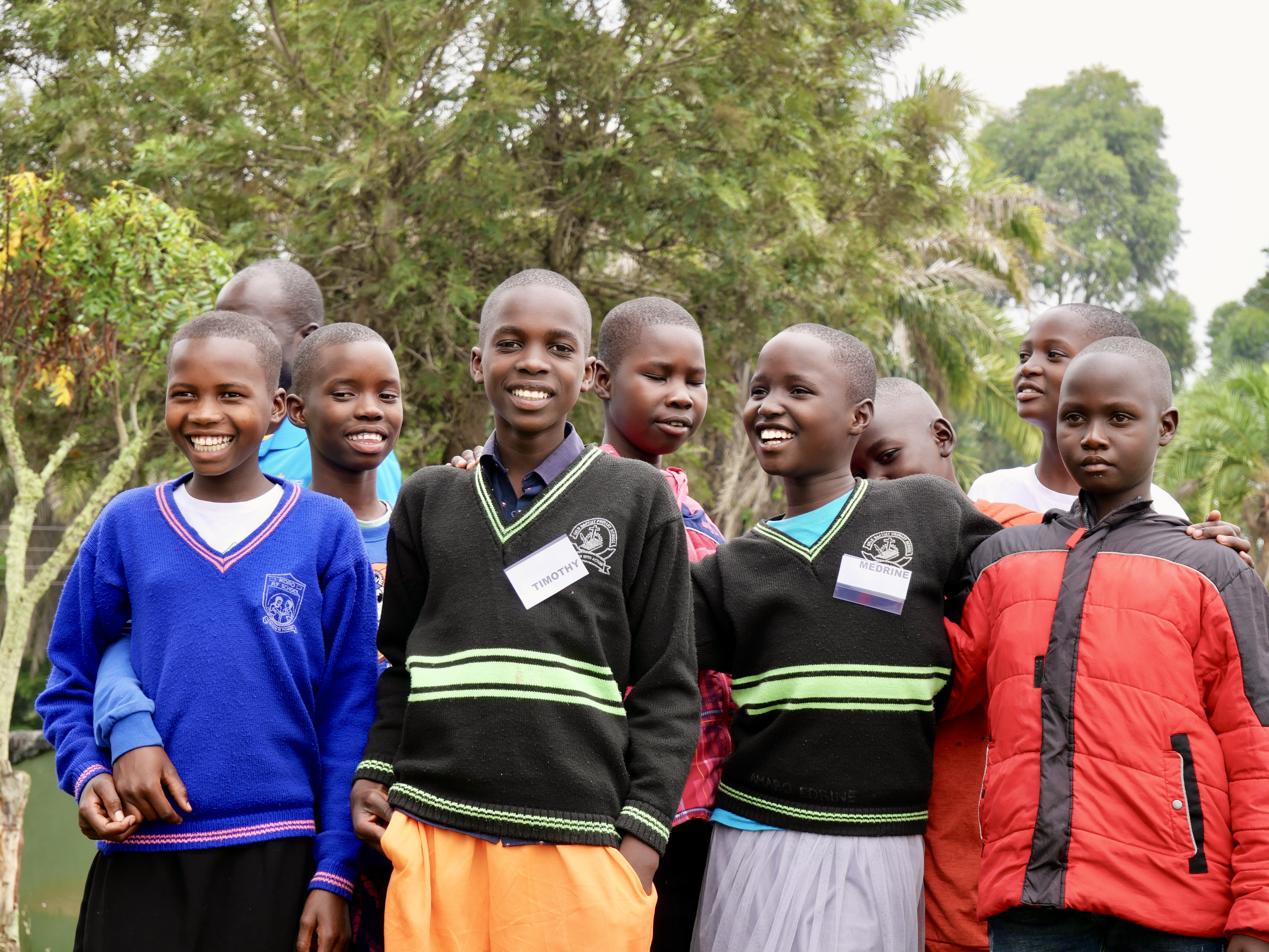 Group of smiling students
